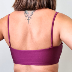Top Yoga de Alcinha Dupla Face Roxo - loja online