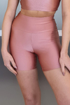Shorts Yoga Cintura Alta Rose