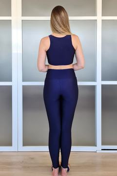Legging Yoga Cintura Alta Azul Marinho