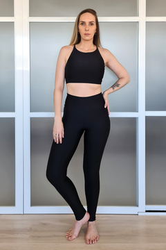 Legging Yoga Cintura Alta Preto - Rosa Catarina | Roupas para seu bem estar