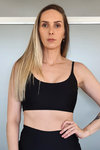 Top Yoga de Alcinha Preto