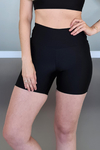 Shorts Yoga Cintura Alta Preto
