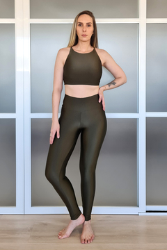 Legging Yoga Cintura Alta Verde Oliva - comprar online