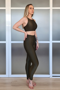 Legging Yoga Cintura Alta Verde Oliva en internet