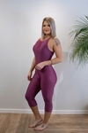 Legging Capri Yoga Roxo