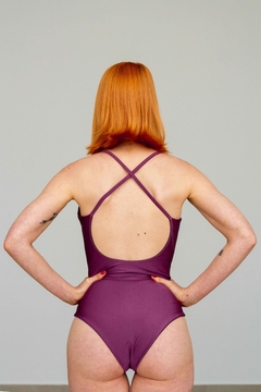 Body com alças cruzadas Roxo Spirit - loja online