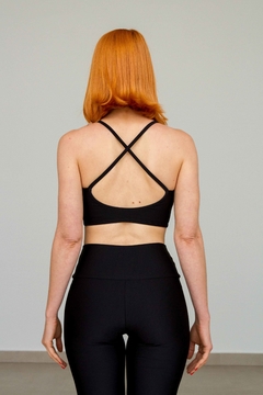 Top Yoga com Alças Cruzadas Preto - buy online