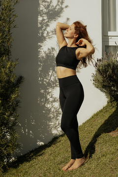 Legging Yoga Cintura Alta Preto Up - Rosa Catarina | Roupas para seu bem estar