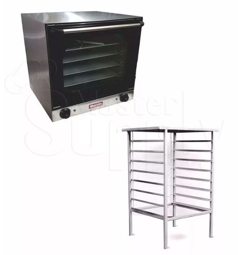 Combo Horno Convector Electrico Moretti 44x32cm + Base Guias