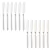 12 Cuchillos Postre Cubiertos Volf Focus Acero Inoxidable