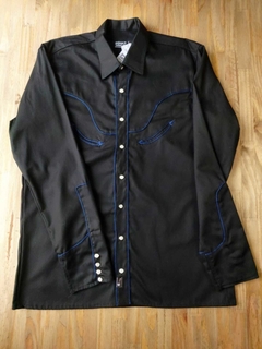 Camisa Western Masculina Black&Blue - comprar online