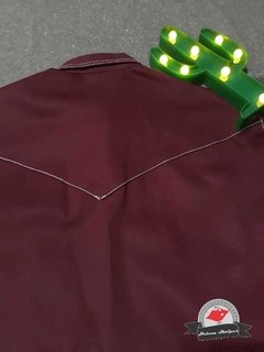 Camisa Western Masculina Red Pear Pespontada na internet