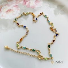 CHOCKER MINI PEDRARIA COLORIDA CELEBRAR - CHO0056D na internet