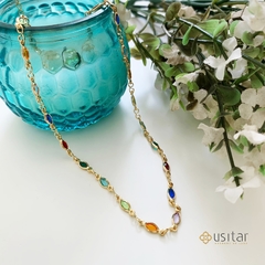 CHOCKER MINI PEDRARIA COLORIDA CELEBRAR - CHO0056D