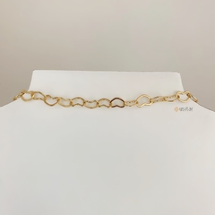 CHOCKER CORAÇÕES VAZADOS FÉ - CHO0027D