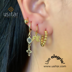ARGOLINHA FÉ FOLHEADA EM OURO 18K ALEGRIA - ARG0031D - comprar online