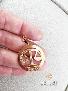 Corrente Pingente Profissão Direito - PING0039Di - Usitar Adornos de Luxo