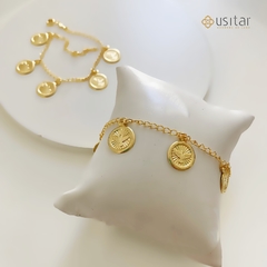 PULSEIRA MEDALHAS ESPIRITO SANTO CELEBRAR - PUL167D