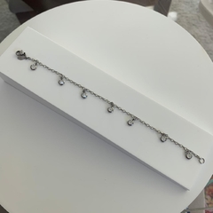 PULSEIRA CRISTAIS AÇO INOX ALEGRIA - PUL0035A - comprar online