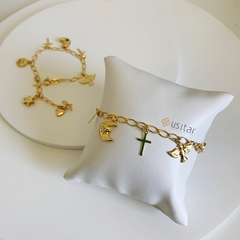 Pulseira astros e cruz - PUL028D