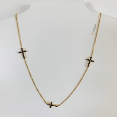 Corrente Cruz Negra Luxo turu turu - GARG-064D - comprar online