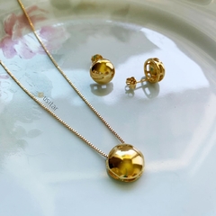Conjunto de Colar e Brincos Joinha Vida - CONJ352