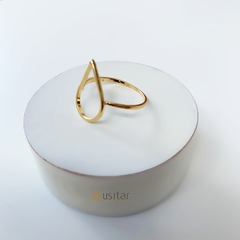 ANEL GOTA FOLHEADO EM OURO 18K GRATIDÃO - ANF2150 - comprar online