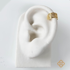PIERCING TRES LINHAS FABULOSA FOLHEADO EM OURO 18K - PIERC09D