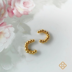 PIERCING BOLINHAS FABULOSA FOLHEADO EM OURO 18K - PIERC01D - comprar online