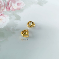 MINI ARGOLA CORAÇÃO FABULOSA FOLHEADA EM OURO 18K - BA0077D na internet
