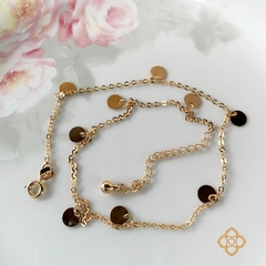 CHOCKER TAXINHAS 32CM FABULOSA FOLHEADA EM OURO 18K - CHO4732D - comprar online