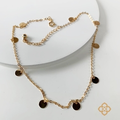 CHOCKER TAXINHAS 32CM FABULOSA FOLHEADA EM OURO 18K - CHO4732D