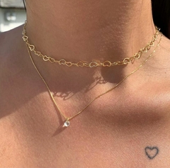CHOCKER CORAÇÕES VAZADOS FÉ - CHO0027D - comprar online