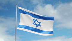 Bandeira de Israel 150 x 90 cm
