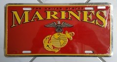 LOTE: Placa Decorativa USMC Marines + Bandeira Veteranos - MILITARIA SBL 