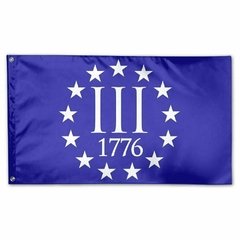 Bandeira Three Percenters 3% "três porcento" 150 x 90 cm