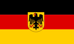 Bandeira Germânia Alemanha Bavária 150x90 cm (Mod: com águia)