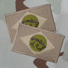 2 unid. (Par) Patches Bandeira Brasil Camuflada na internet