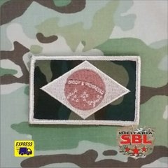 Patche Bandeira Brasil Camuflada - loja online