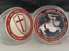 Moeda Cavaleiros Templários Vermelha - comprar online