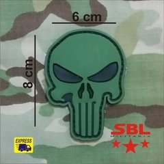 Patch Emborrachado Caveira Punish #02 na internet