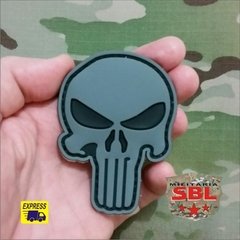 Imagem do Patch Emborrachado Caveira Punish #02