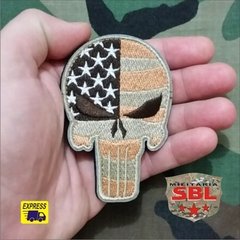 Patch Caveira Punish USA - MILITARIA SBL 