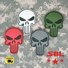 Patch Emborrachado Caveira Punish #02