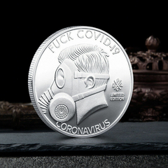 Moeda Funny Coin COVID 19 Coronavirus Eu sobrevivi ao Corona - MILITARIA SBL 