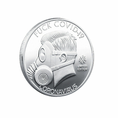 Imagem do Moeda Funny Coin COVID 19 Coronavirus Eu sobrevivi ao Corona