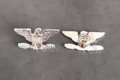 Par Insígnia Divisas Coronel de Brigada Pin Broxe Metal - MILITARIA SBL 
