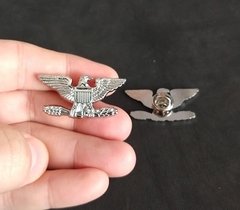 Par Insígnia Divisas Coronel de Brigada Pin Broxe Metal na internet