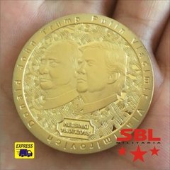 Moeda encontro pela paz EUA e Rússia Dourada Comemorativa na internet