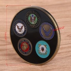 Moeda Comemorativa Militar das Forças Armadas Americanas - comprar online